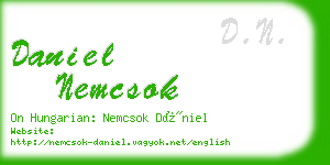 daniel nemcsok business card